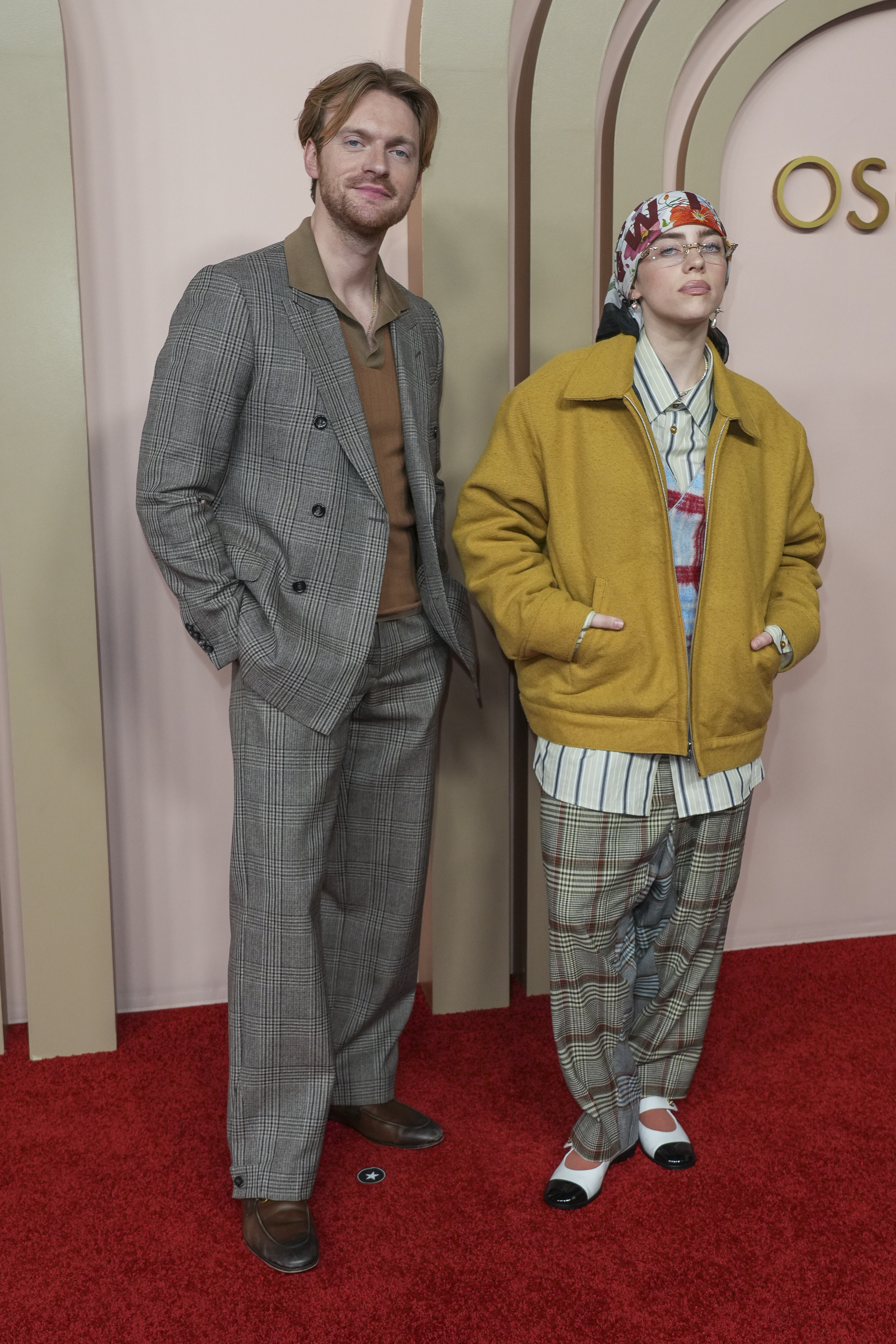 Finneas O'Connell and Billie Eilish arrive at the 96th Academy Awards Oscar nominees luncheon on Monday, Feb. 12, 2024, at the Beverly Hilton Hotel in Beverly Hills, Calif.