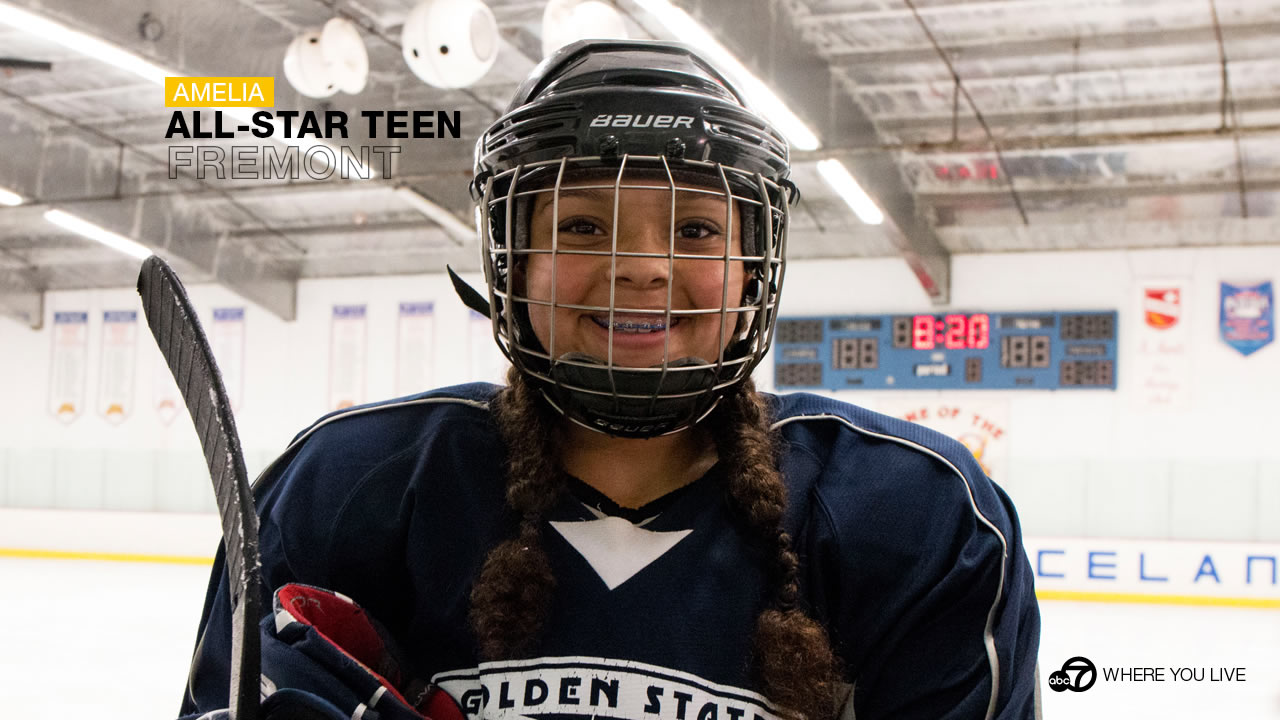ALL-STAR TEEN: Do you know any hockey players that can also twirl a baton...or three batons at once? We do. Meet Amelia DiPaola.